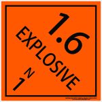 Hazchem Signs CLASS 1 - EXPLOSIVE 1.6