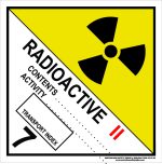 Hazchem Signs CLASS 7 - RADIOACTIVE - CATEGORY 2