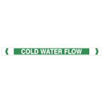 Cold Water Flow Pipe Markers