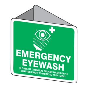 3d Emergency Eye Wash Sign
