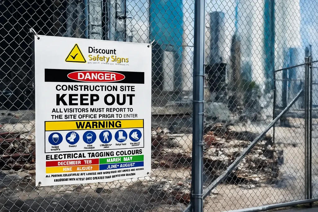 Construction Site Combination Signs
